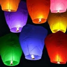 Sky Lanterns- assorted Colors