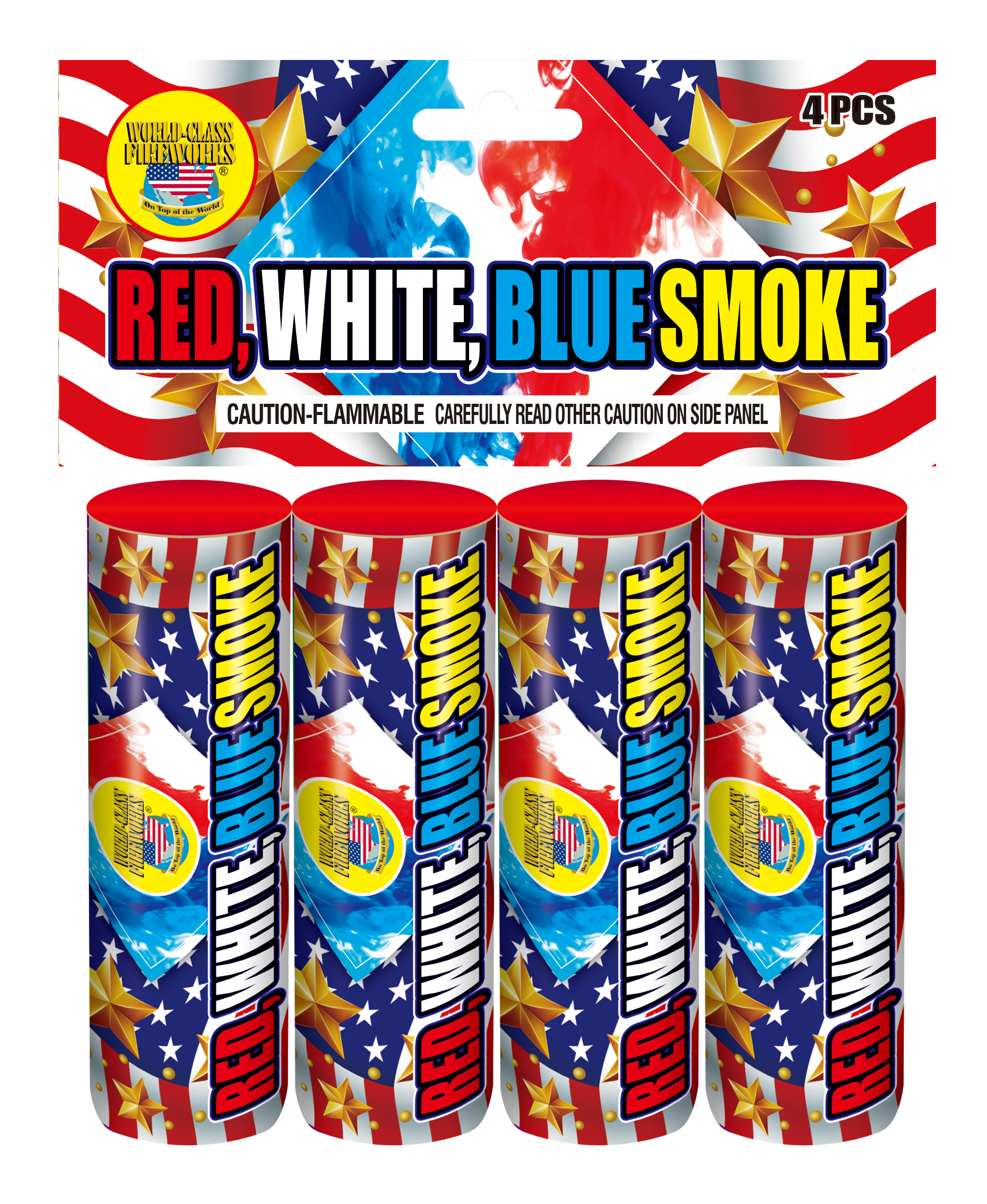 Red, White, and Blue Smoke