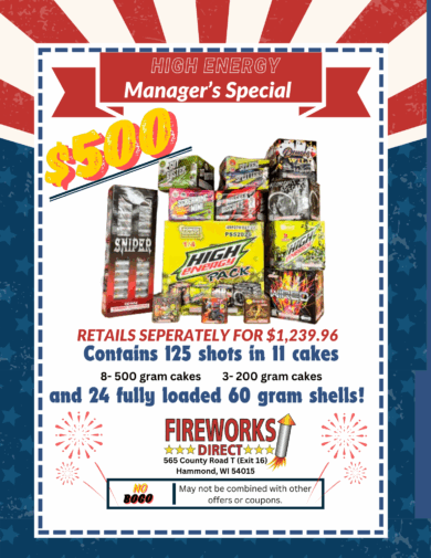 $500 Manager’s Special