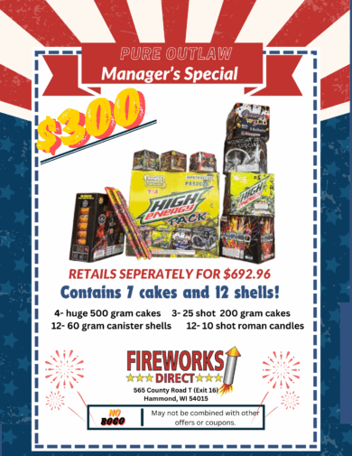 $300 Manager’s Special