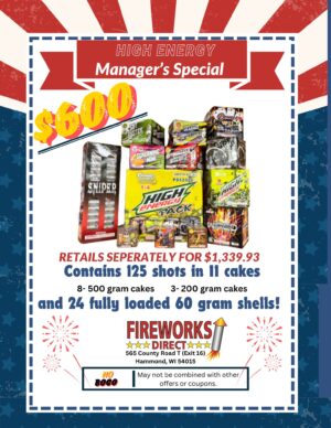 $600 Manager’s Special