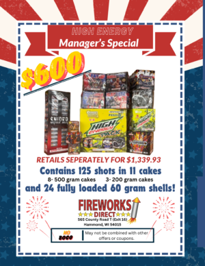 $600 Manager’s Special